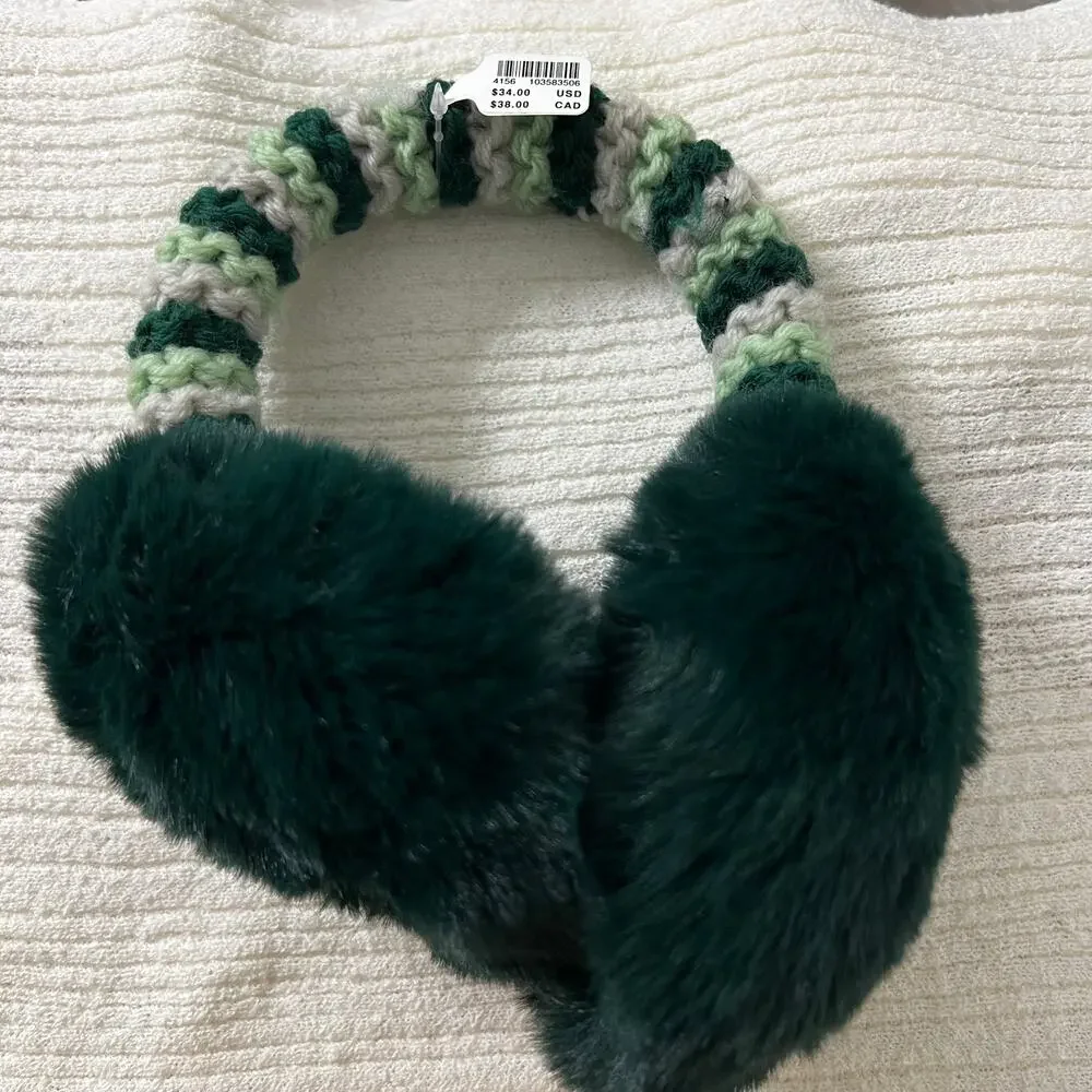 NWT Anthropologie Ear Muff | Green
